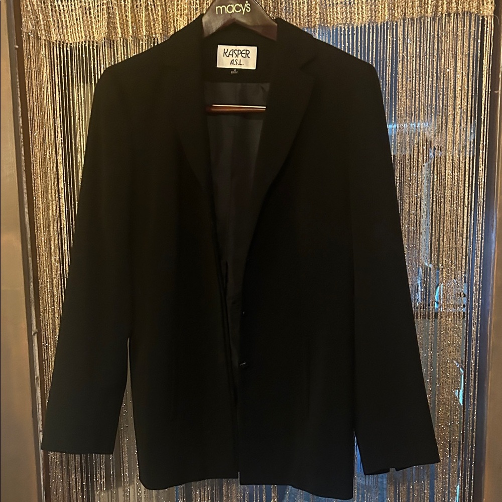 Kasper Classic Black Suit Jacket
